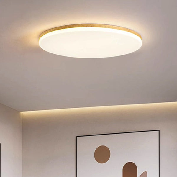 Einzelne runde LED-Deckenleuchte aus Acryl