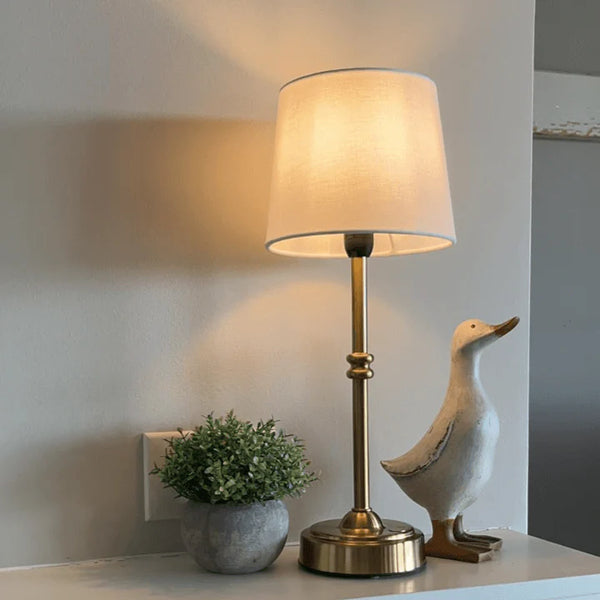 Led Retro Fabric Wireless Tischlampe
