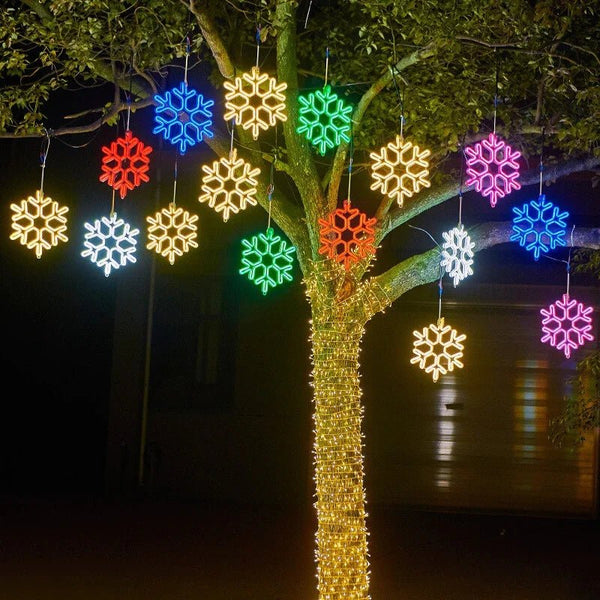 Weihnachts-LED-wasserdichtes Schneeflockenlicht