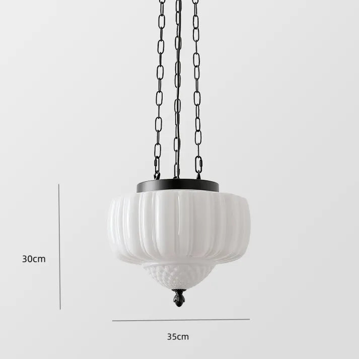 Moderne weiße minimalistische Hängelampe