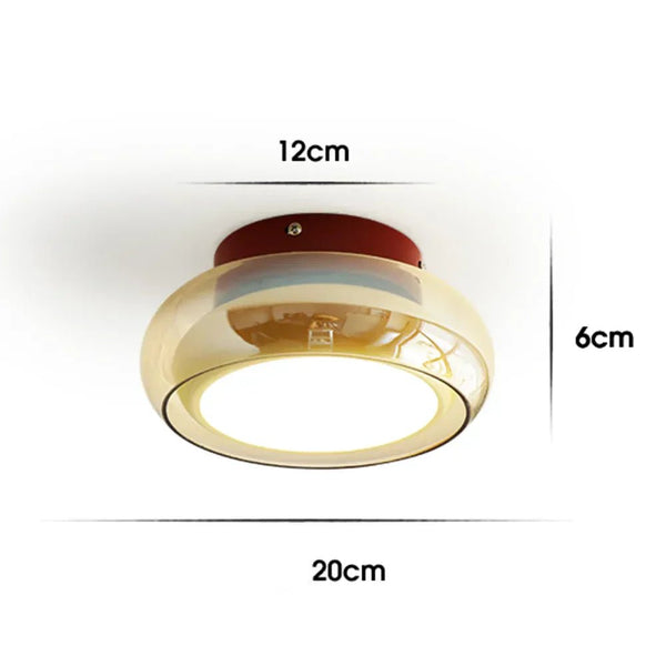 Vintage kleine Acryl-LED-Deckenlampe