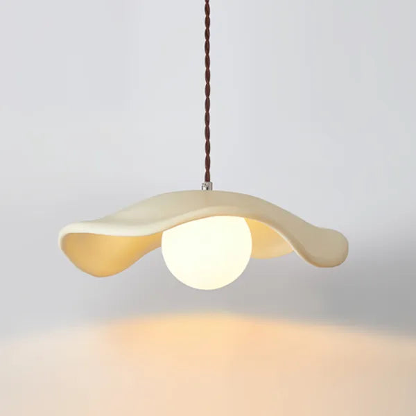Kreative Wabi Sabi Esszimmer-Hängelampe mit Lotusblättern
