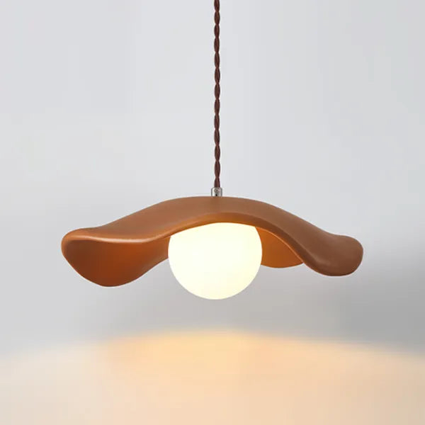 Kreative Wabi Sabi Esszimmer-Hängelampe mit Lotusblättern