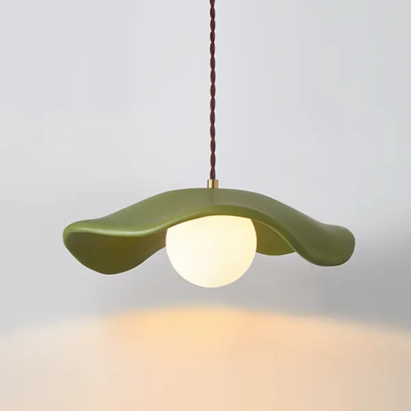 Kreative Wabi Sabi Esszimmer-Hängelampe mit Lotusblättern