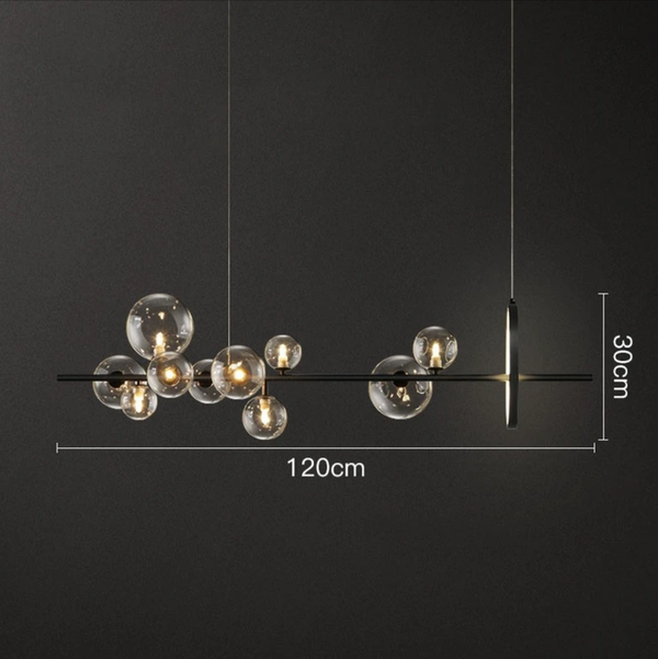 Makrosom | Luxuriöse Hängelampe aus mundgeblasenem Glas
