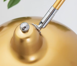 Nordic Gold Luxe Stehlampe – Minimalistisches Design mit Marmorfuß