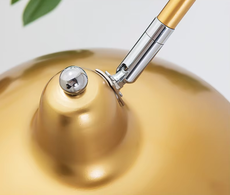 Nordic Gold Luxe Stehlampe – Minimalistisches Design mit Marmorfuß