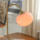 Marshmallow Tischlampe aus Metall und Glas