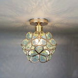 Design-Deckenleuchte aus Glas im floralen Stil