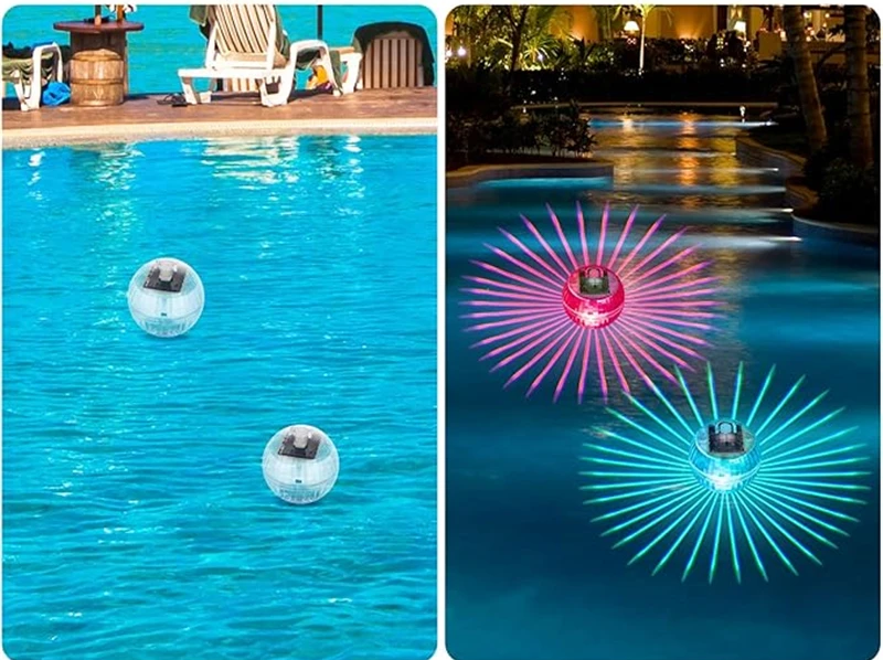 SOLAGLOW Schwimmende Solar-RGB-Poolleuchte