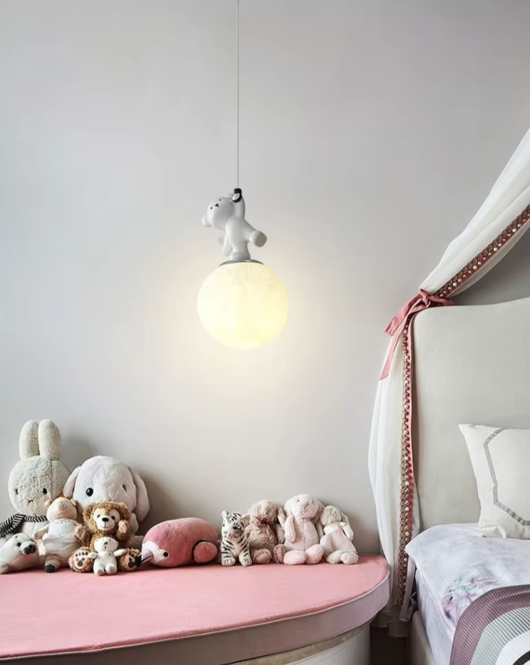 Nordic Bear Glow – Verspielte LED-Hängeleuchte für Kinderzimmer & Kreativräume