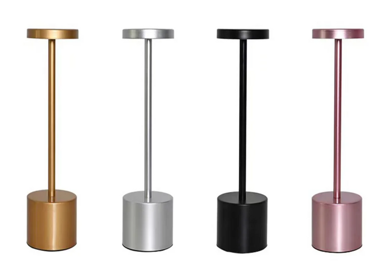 LumiÉlan – Klassische Wiederaufladbare Tischlampe mit Touch, 3 Farben & Stufenloser Dimmung