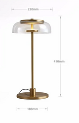 Aurélo – Designer Tischlampe aus Glas mit LED & Postmodernem Stil