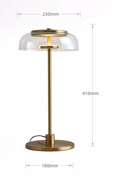 Aurélo – Designer Tischlampe aus Glas mit LED & Postmodernem Stil