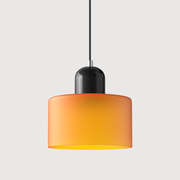 Kreative Bauhaus-Hängelampe aus Glas