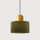 Kreative Bauhaus-Hängelampe aus Glas
