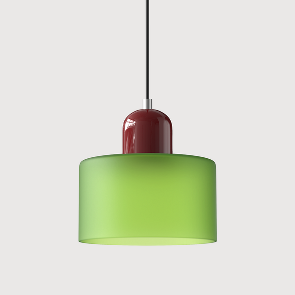 Kreative Bauhaus-Hängelampe aus Glas