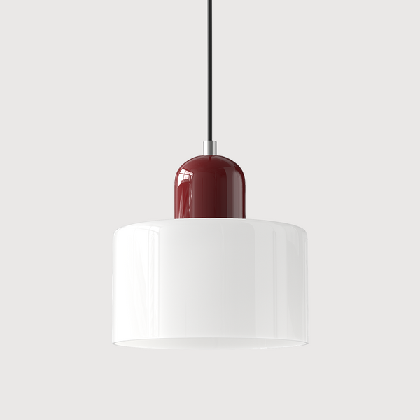 Kreative Bauhaus-Hängelampe aus Glas