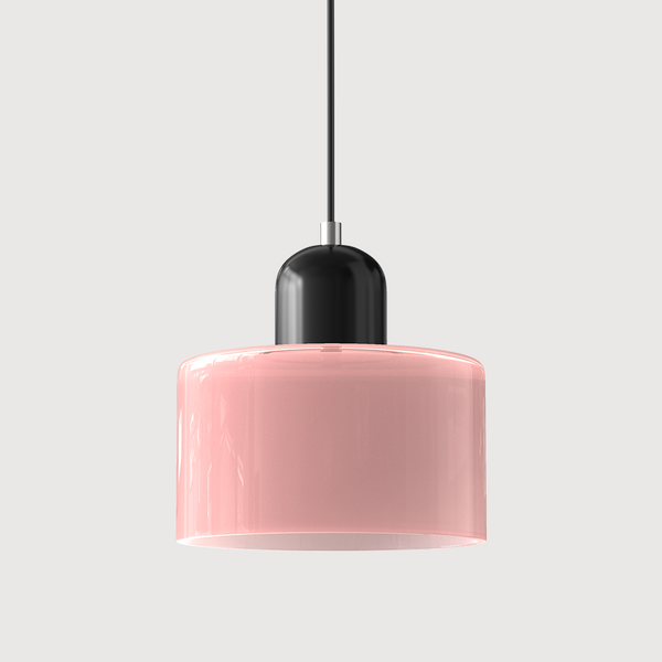 Kreative Bauhaus-Hängelampe aus Glas