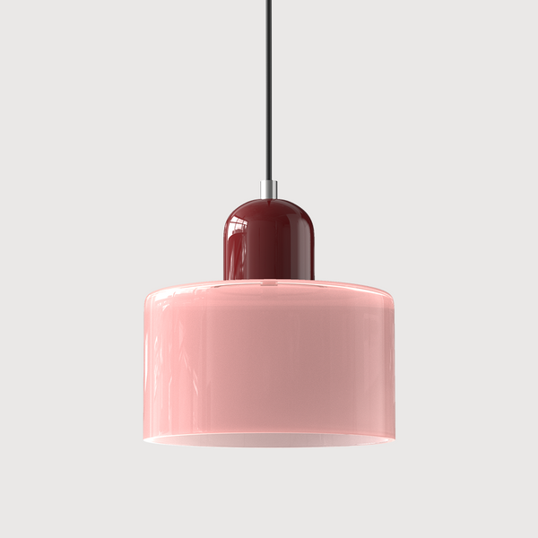 Kreative Bauhaus-Hängelampe aus Glas