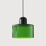 Kreative Bauhaus-Hängelampe aus Glas