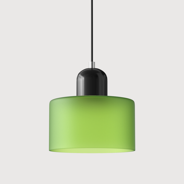 Kreative Bauhaus-Hängelampe aus Glas