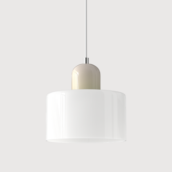 Kreative Bauhaus-Hängelampe aus Glas