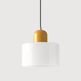 Kreative Bauhaus-Hängelampe aus Glas
