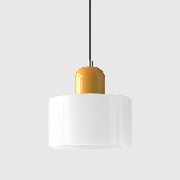Kreative Bauhaus-Hängelampe aus Glas