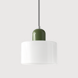 Kreative Bauhaus-Hängelampe aus Glas