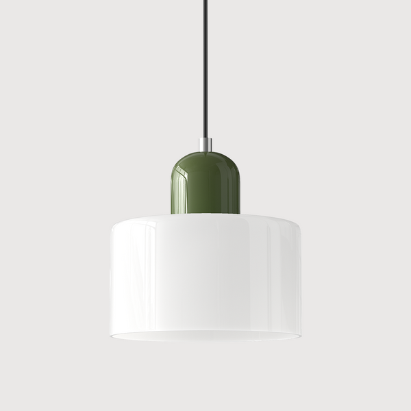 Kreative Bauhaus-Hängelampe aus Glas