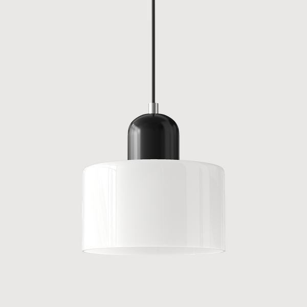 Kreative Bauhaus-Hängelampe aus Glas