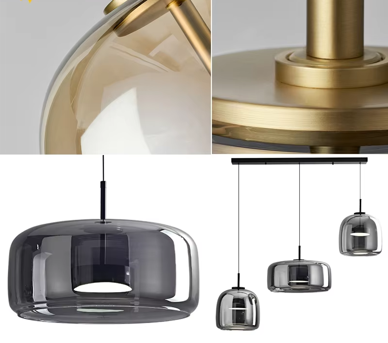 LumiGlow – Elegante Pendelleuchte aus Glasstein mit LED