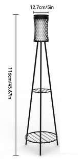 SolarBloom Solar-Gartenleuchte mit Pflanzenständer – Deko-Laterne für Terrasse, Garten & Balkon