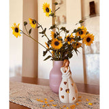 Romantische beige Tischlampe