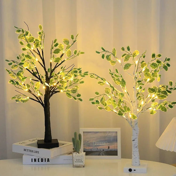 Weihnachten Grüne Blätter Led Baum Lichter