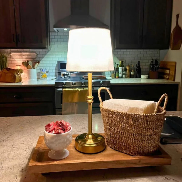 Led Retro Fabric Wireless Tischlampe