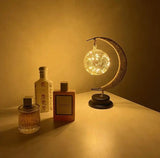 Enchanted Glas Mond Lampe mit warmem Licht für auf dem Tisch