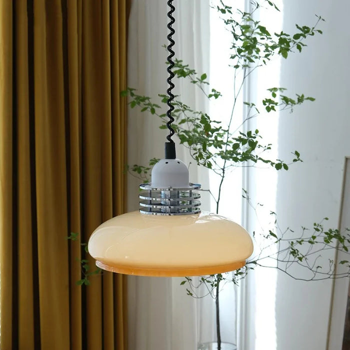 Bauhaus Glas-Pendelleuchte