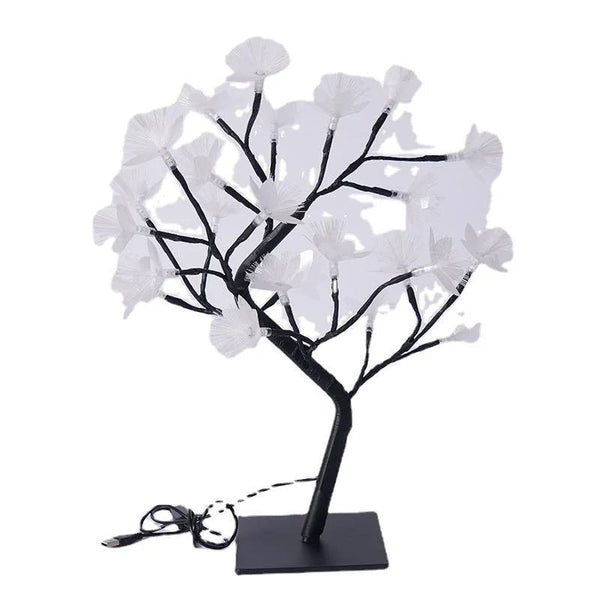 Weiß Birke Fiberglas Blume Baum Licht