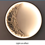 3D-Mond-Wandlampe für das Schlafzimmer