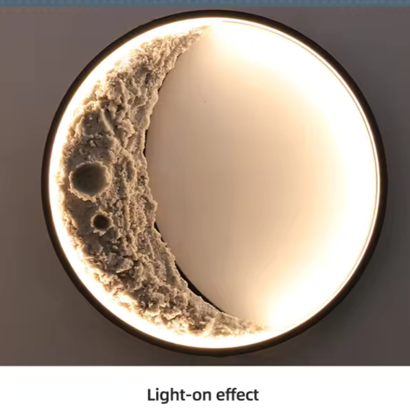 3D-Mond-Wandlampe für das Schlafzimmer