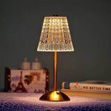 Kabellose Kristall-Tischlampe