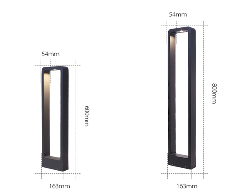 LumiPillar 7W Moderne LED Gartenlampe