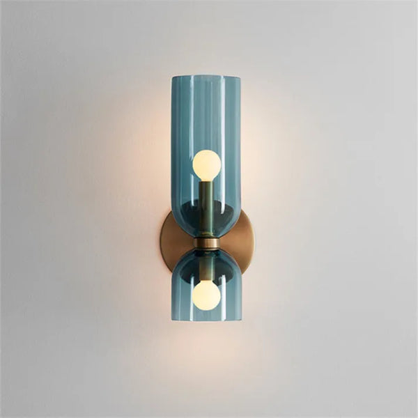 Doppelkopf Glas Wandleuchte Led Sconce