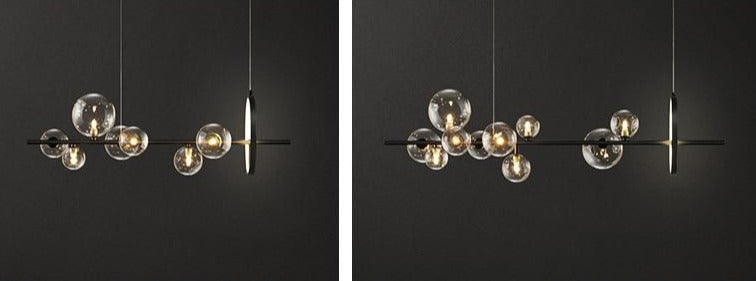 Makrosom | Luxuriöse Hängelampe aus mundgeblasenem Glas