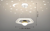 LunaNova LED Deckenleuchte mit Mond- und Sternenprojektion