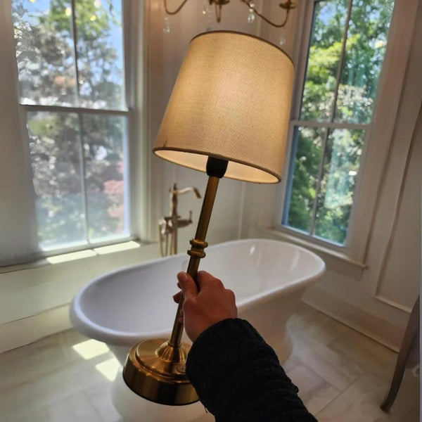 Led Retro Fabric Wireless Tischlampe