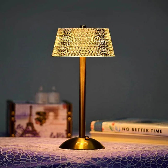 Kabellose Kristall-Tischlampe
