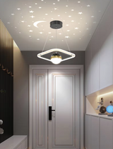 LunaNova LED Deckenleuchte mit Mond- und Sternenprojektion